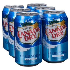 Canada Dry Club Soda Can 12 oz 24-Pack