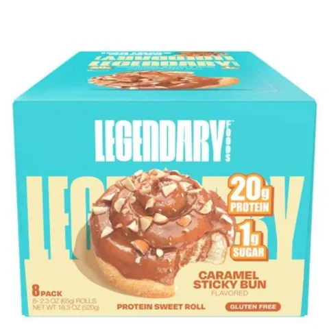 Legendary Protein Sweet Roll Caramel Bun 2.3 oz 8-Pack