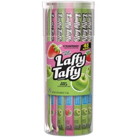 Laffy Taffy Ropes (Strawberry / Sour Apple) 48-Count