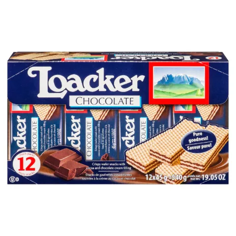 Loacker Wafer Chocolate 45 g 12-Pack