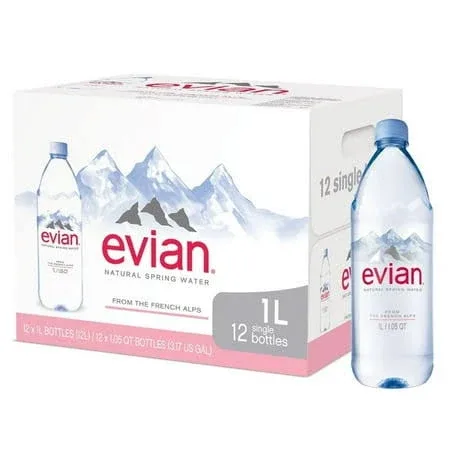 Evian Water 1 L 12-Pack