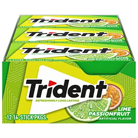 Trident Lime Passionfruit Twist 14 Sticks 12-Pack