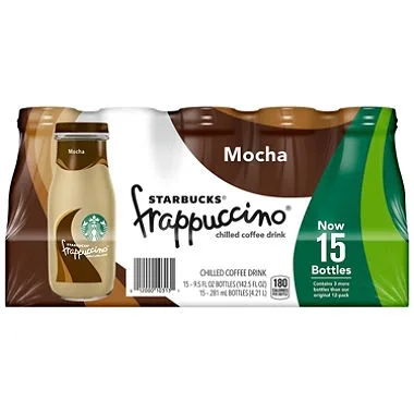 Starbucks Frappuccino Mocha 9.5 oz 15-Pack