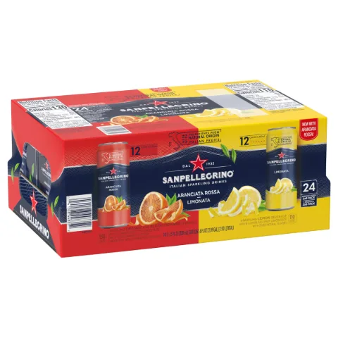 San Pellegrino Variety Pack (Limonata & Aranciata) Can 12 oz 24-Pack