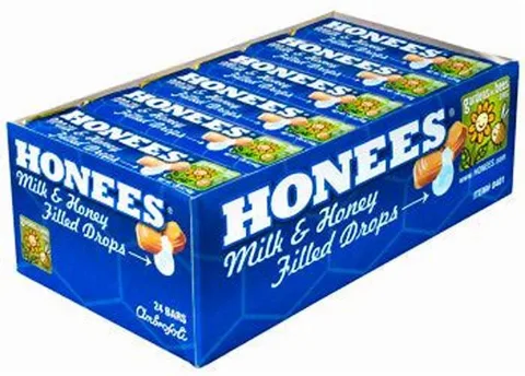 Honees Blue Honey Filled Drops 8 oz 24-Count