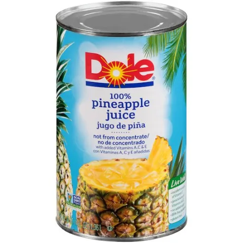 Dole Pineapple Juice Big Can 46 oz 3-Pack