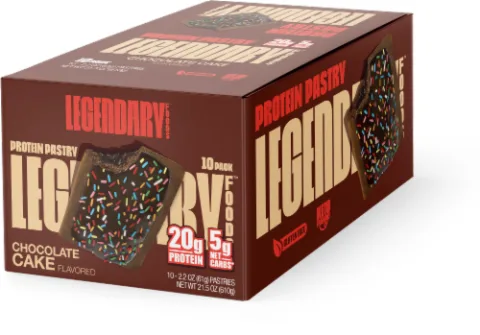 Legendary Protein Pastry Chocolate Cake 2.2 oz 10-Pack