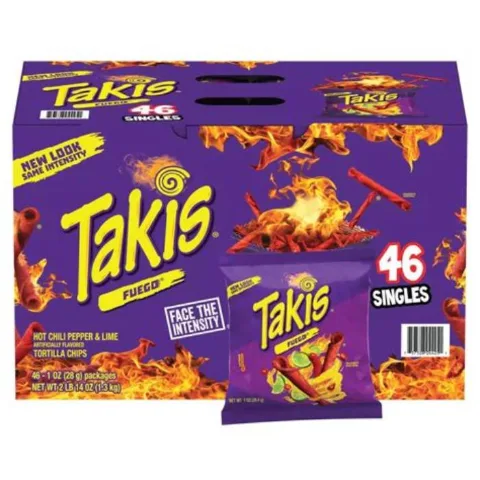 Takis Fuego Hot Chili Pepper & Lime 1 oz 46-Pack