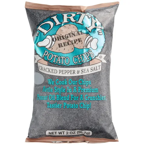Dirty Potato Chips Cracked Pepper & Sea Salt 2 oz 25-Count