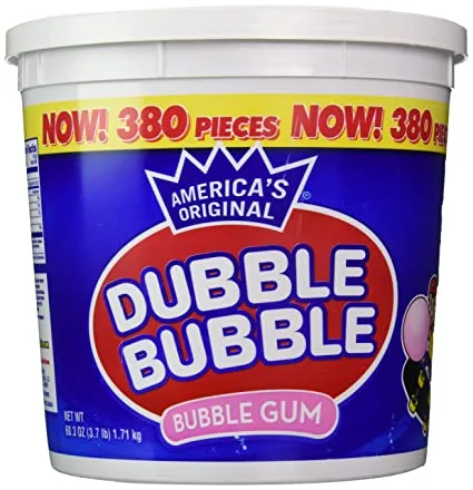 Dubble Bubble Bubble Gum Jar 380-Count