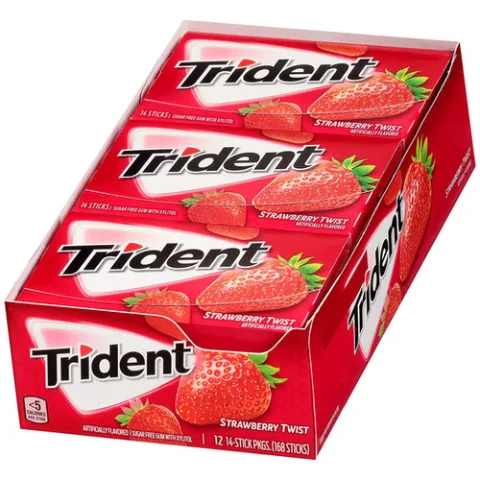 Trident Strawberry Twist 14 Sticks 12-Pack