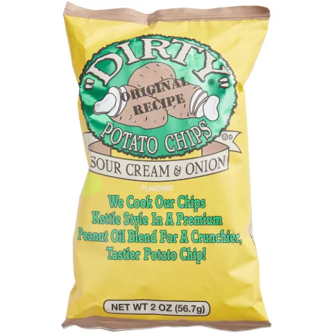 Dirty Potato Chips Sour Cream & Onion 2 oz 25-Count