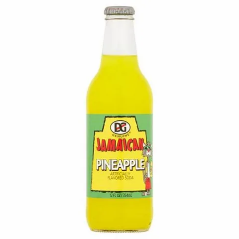 D&G Jamaica Soda Pineapple 12 oz 24-Pack
