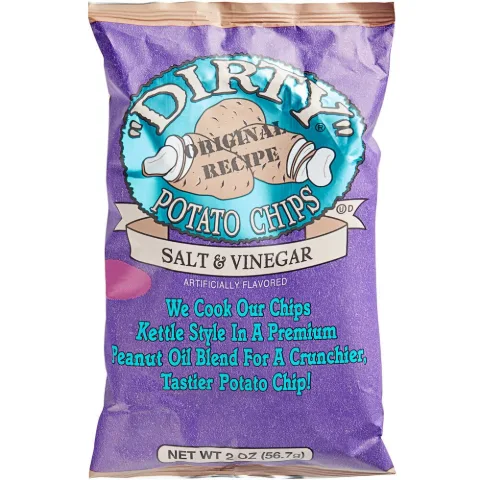 Dirty Potato Chips Salt & Vinegar 2 oz 25-Count