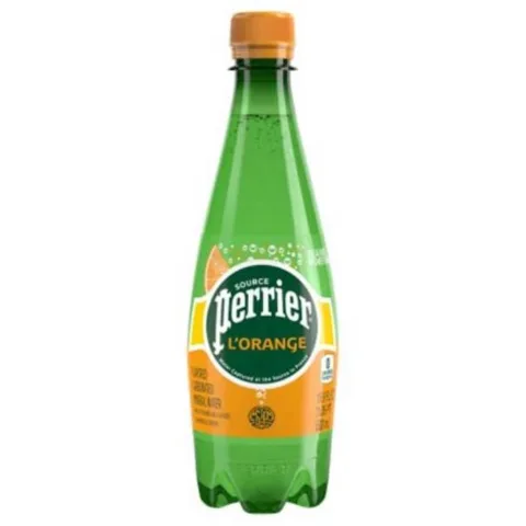 Perrier Orange Plastic Bottle 500 ml 24-Pack