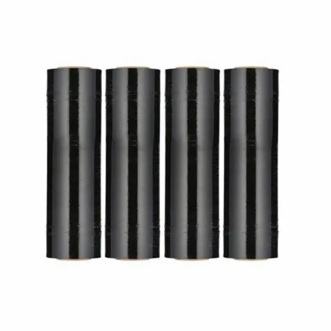 Stretch Wrap Black 18 x 1000 85 ga 4 Rolls