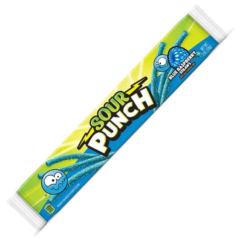 Sour Punch Straws Blue Razamatazz 48 oz 24-Count