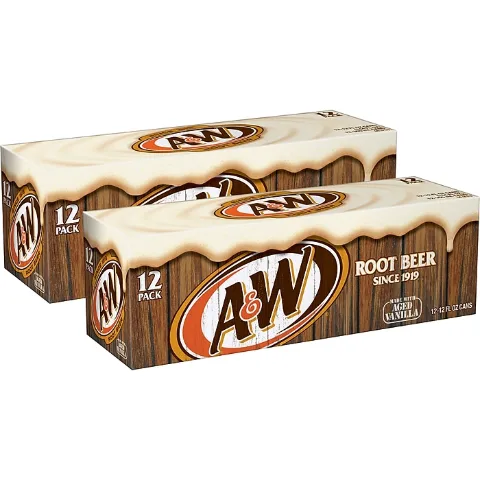 A&W Root Beer Can 12 oz 24-Pack