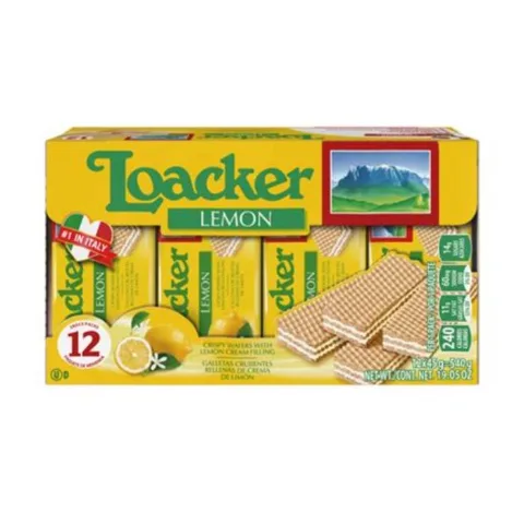 Loacker Wafer Lemon 45 g 12-Pack
